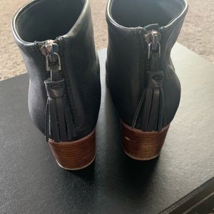 Leather booties